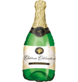 Folieballon supershape champagne bottle 91 x 35 cm