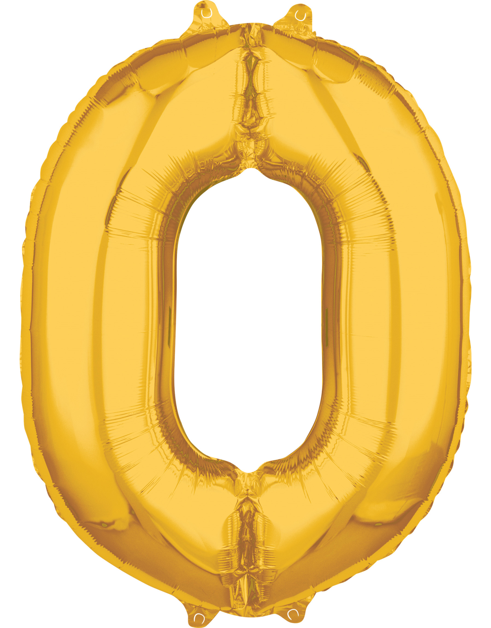 Folieballon goud cijfer 0 66 cm