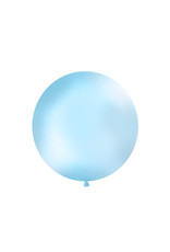 XXL latex ballon baby blauw 1 meter