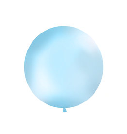 XXL latex ballon baby blauw 1 meter