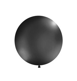 XXL latex ballon zwart 1 meter