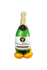 Folieballon airloonz champagne fles 152 cm