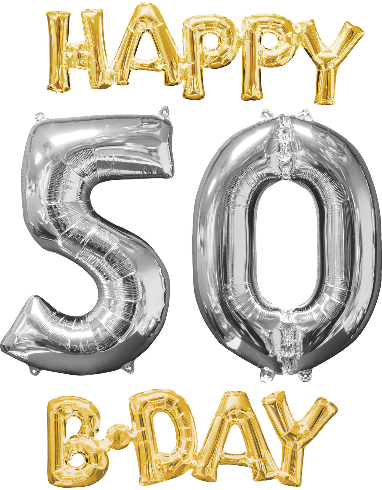 Amscan folieballonpakket Happy 50 B-day