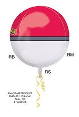 Folieballon orbz pokemonball 38 x 40 cm