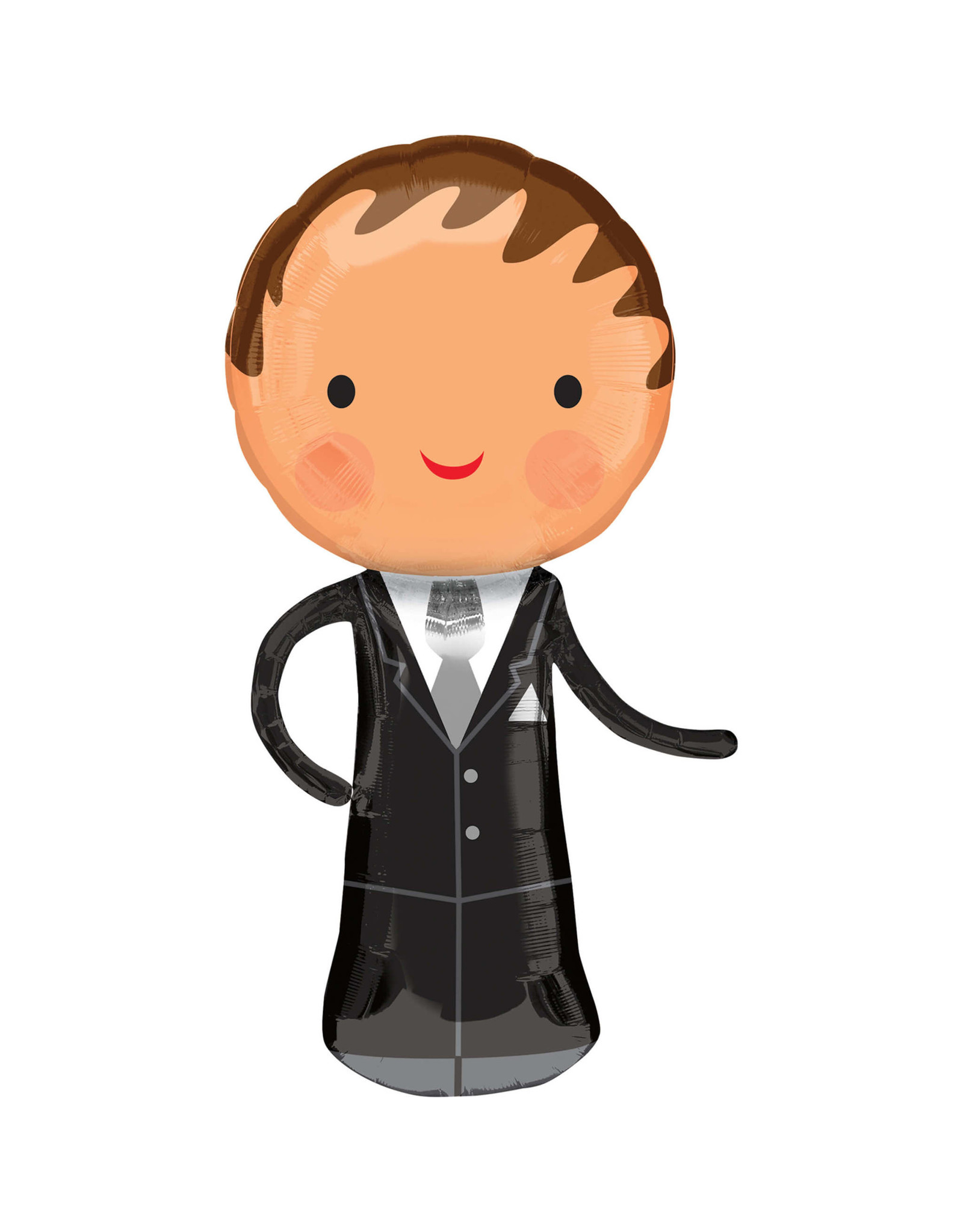 Folieballon handsome groom 48 x 101 cm