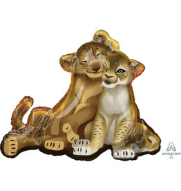 Folieballon supershape Lion king 78 x 66 cm Folieballon supershape Lion king 78 x 66 cm
