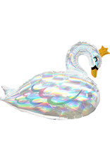 Amscan folieballon supershape lovely swan shimmering