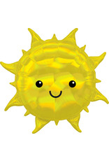 Folieballon supershape zon glimmering 68 x 68 cm Folieballon supershape zon glimmering 68 x 68 cm