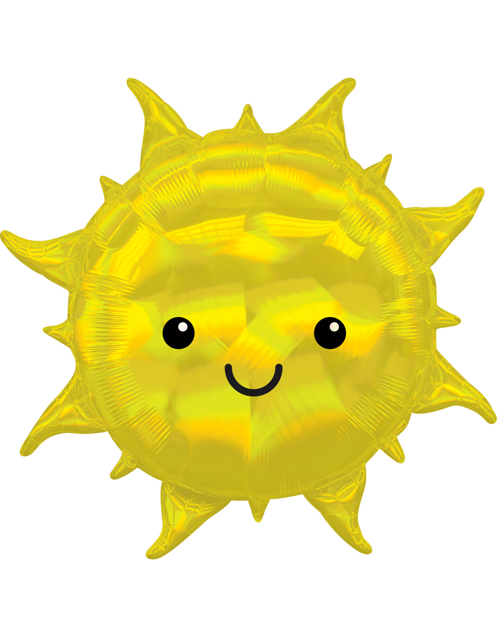 Folieballon supershape zon glimmering 68 x 68 cm