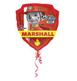 Folieballon supershape Paw Patrol badge 63 x 68 cm