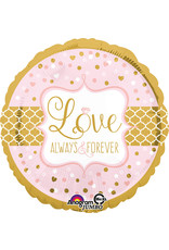 Amscan folieballon love always&forever supershape 71 cm