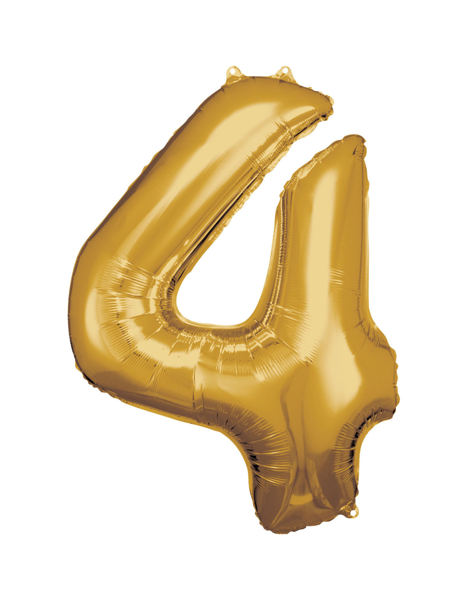 Amscan folieballon goud cijfer 4 86 cm