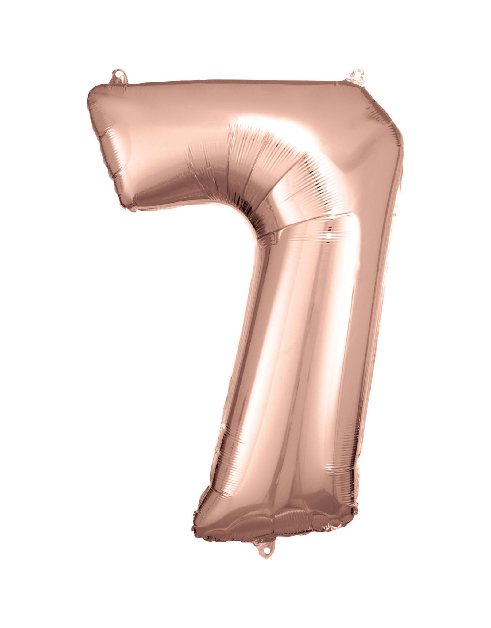 Folieballon rose goud cijfer 7 86 cm