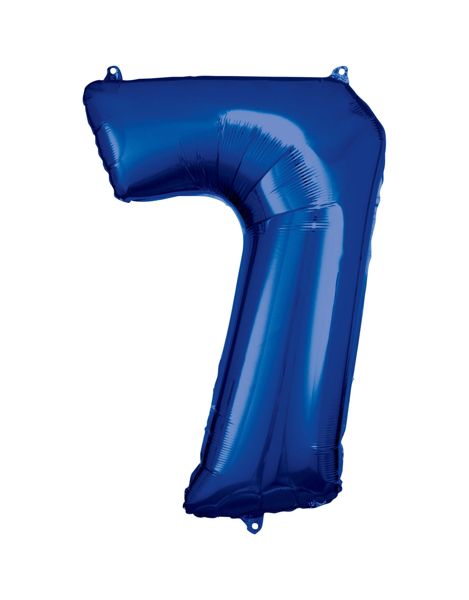 Folieballon blauw cijfer 7 86 cm