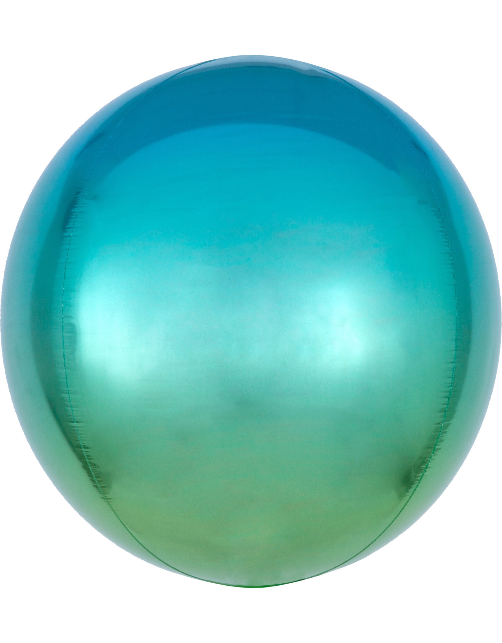 Amscan folieballon orbz blauw/groen 38 x 40 cm