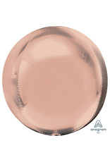 Folieballon orbz rose goud 38 x 40 cm