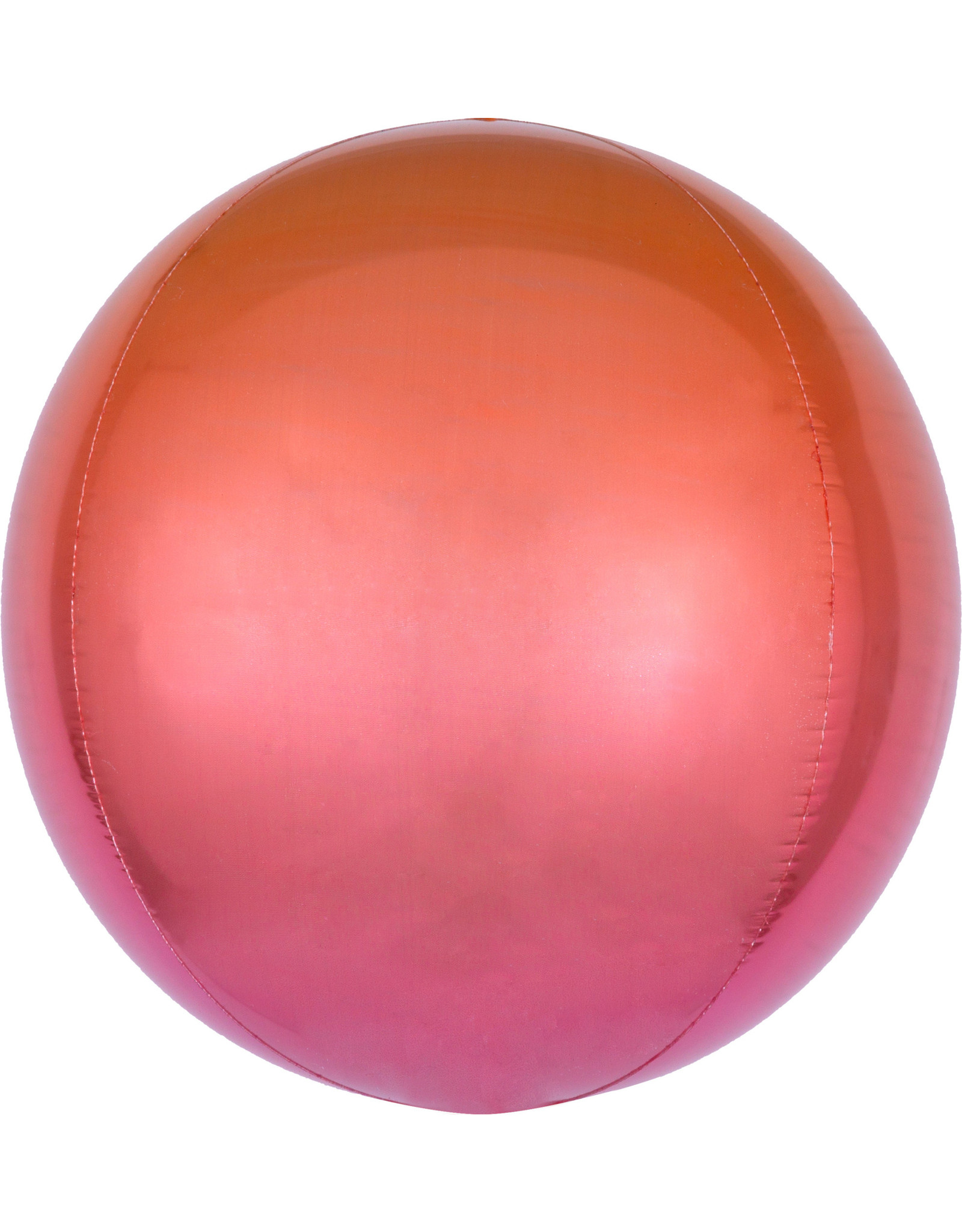 Amscan folieballon orbz oranje rood 38 x 38 cm