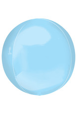 Amscan folieballon orbz pastel blauw