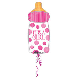 Amscan folieballon it’s a girl fles 58 x 25 cm