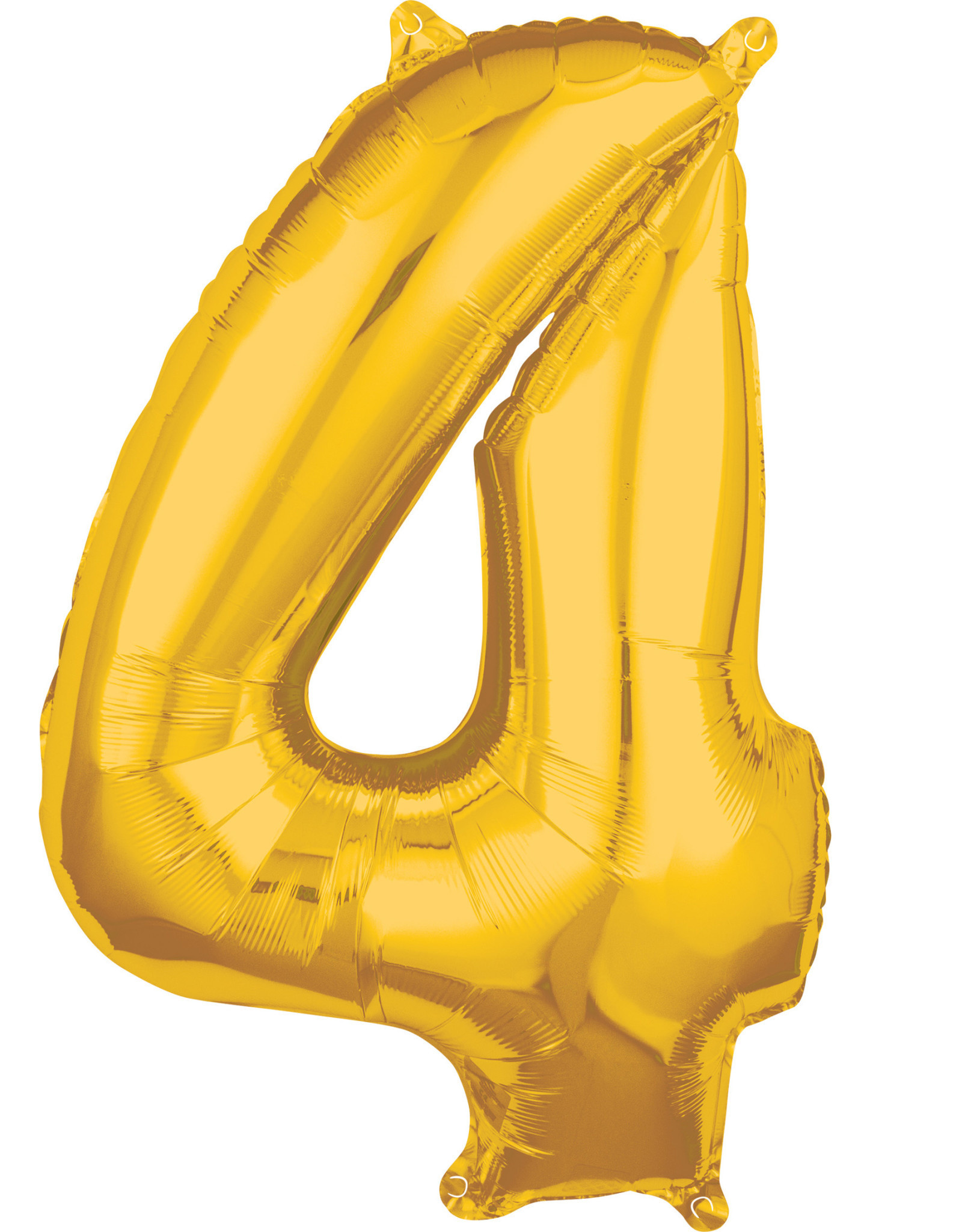 Folieballon goud cijfer 4 66 cm