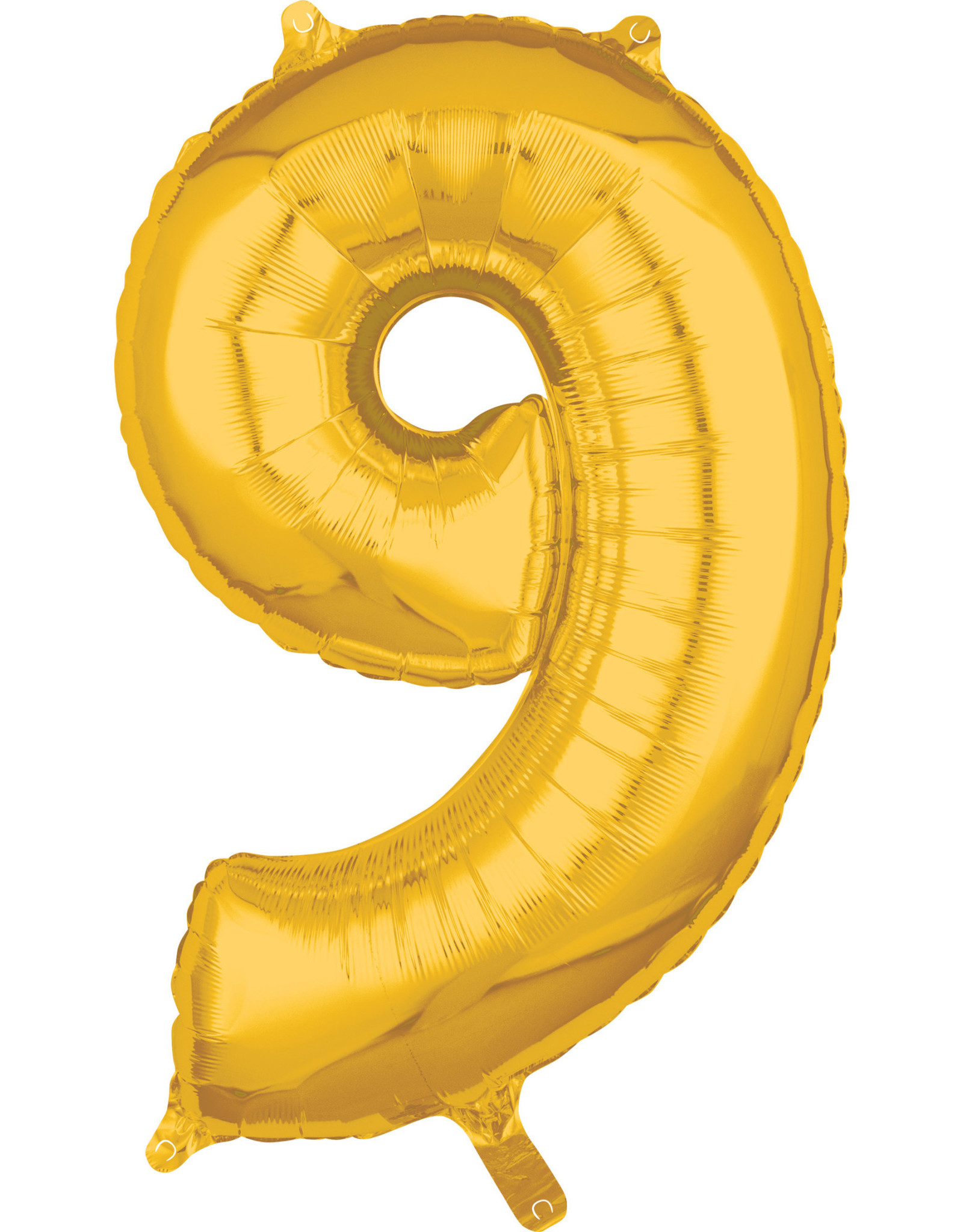 Amscan folieballon goud cijfer 9 66 cm