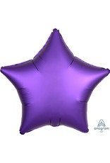 Folieballon paars vorm ster 48 cm