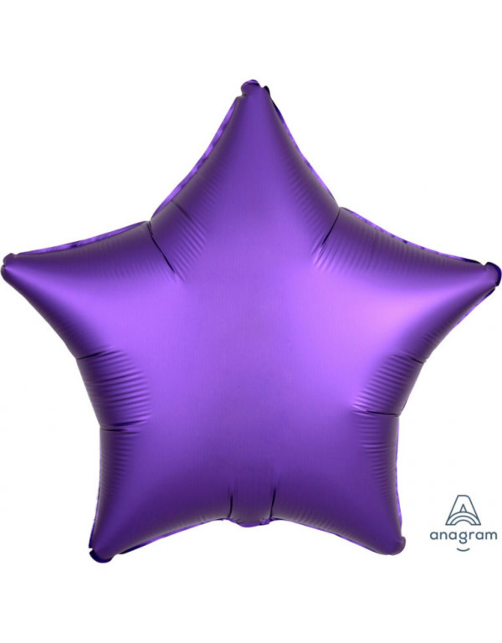 Folieballon paars vorm ster 48 cm
