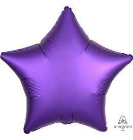 Folieballon paars vorm ster 48 cm