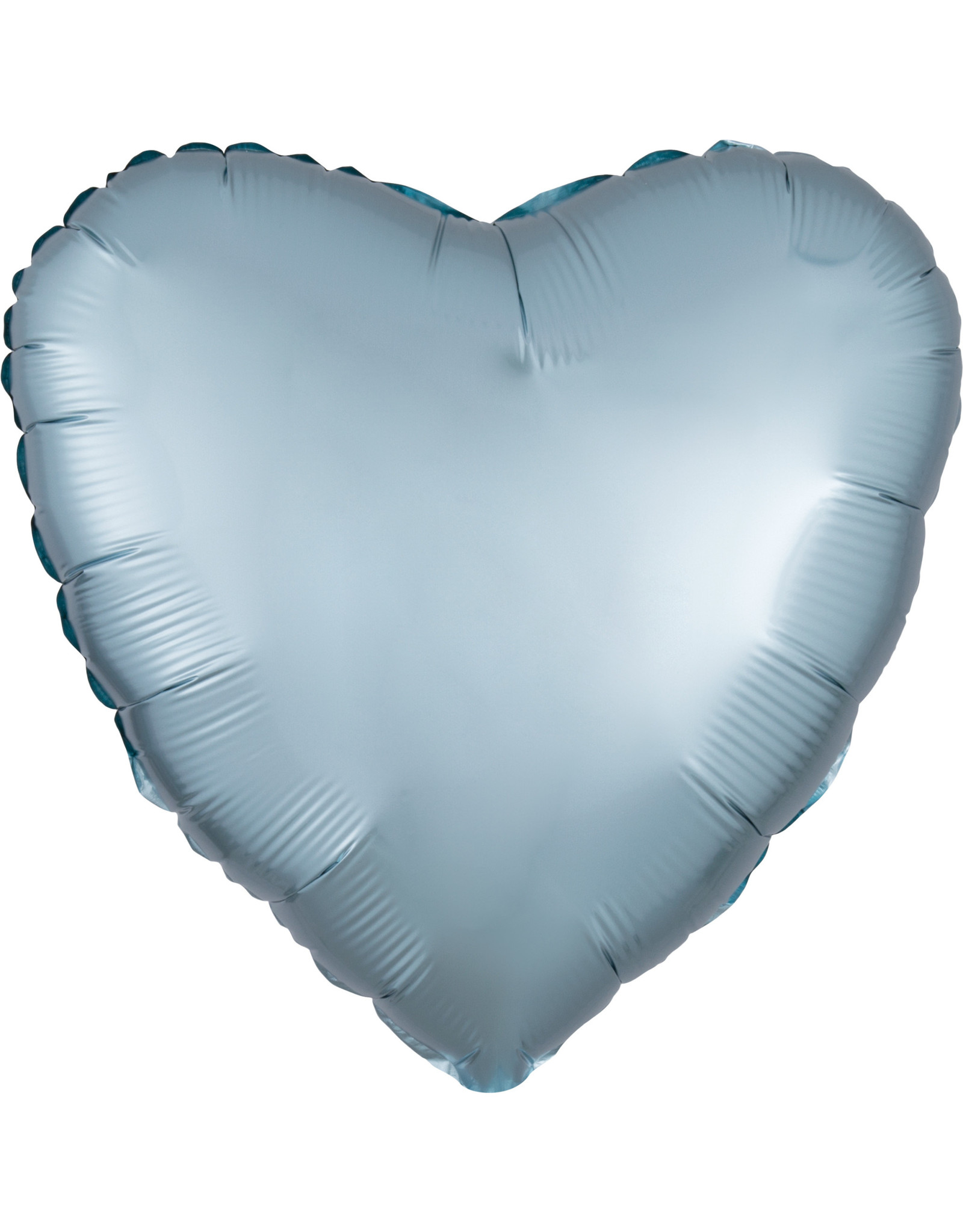 Amscan folieballon pastel blauw vorm hart 43 cm