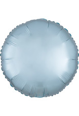 Amscan folieballon pastel blauw vorm rond 43 cm