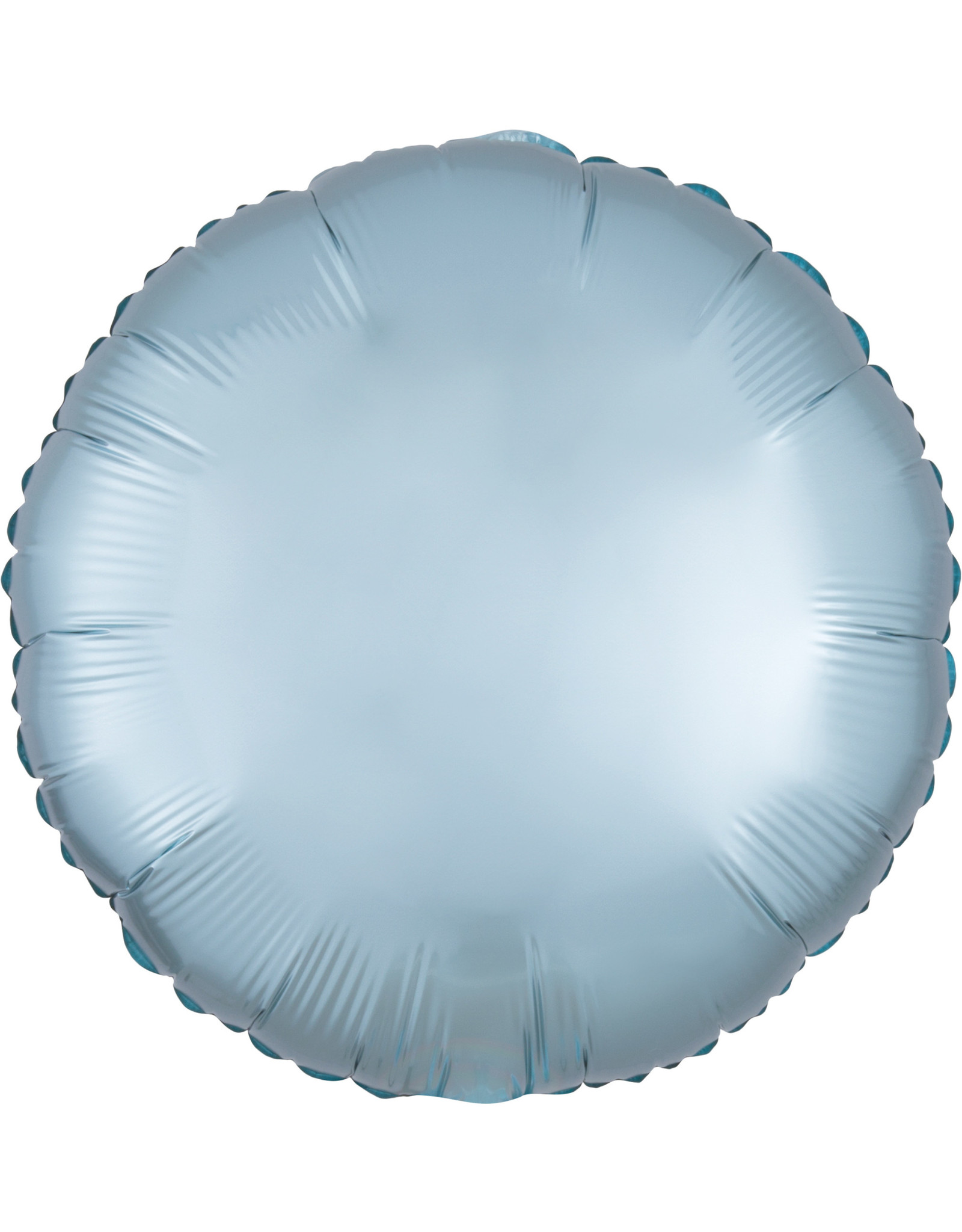 Folieballon pastel blauw vorm rond 43 cm