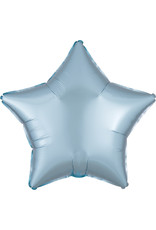 Folieballon pastel blauw ster 48 cm