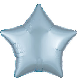 Folieballon pastel blauw ster 48 cm