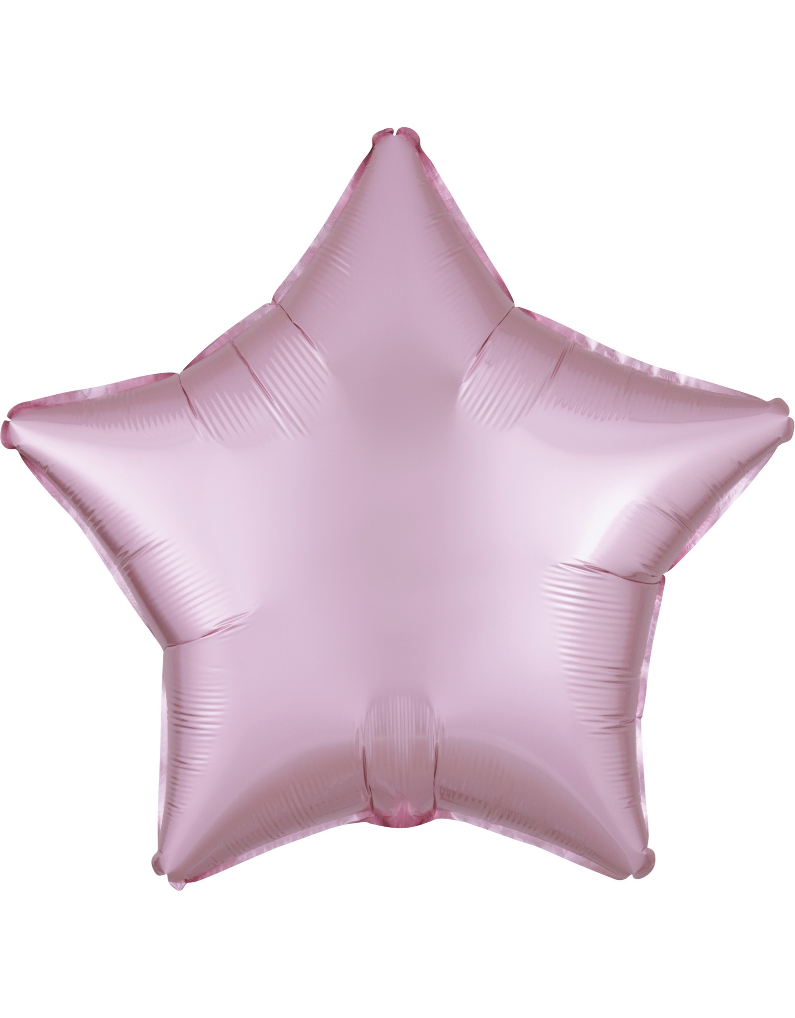 Folieballon pastel roze vorm ster 48 cm