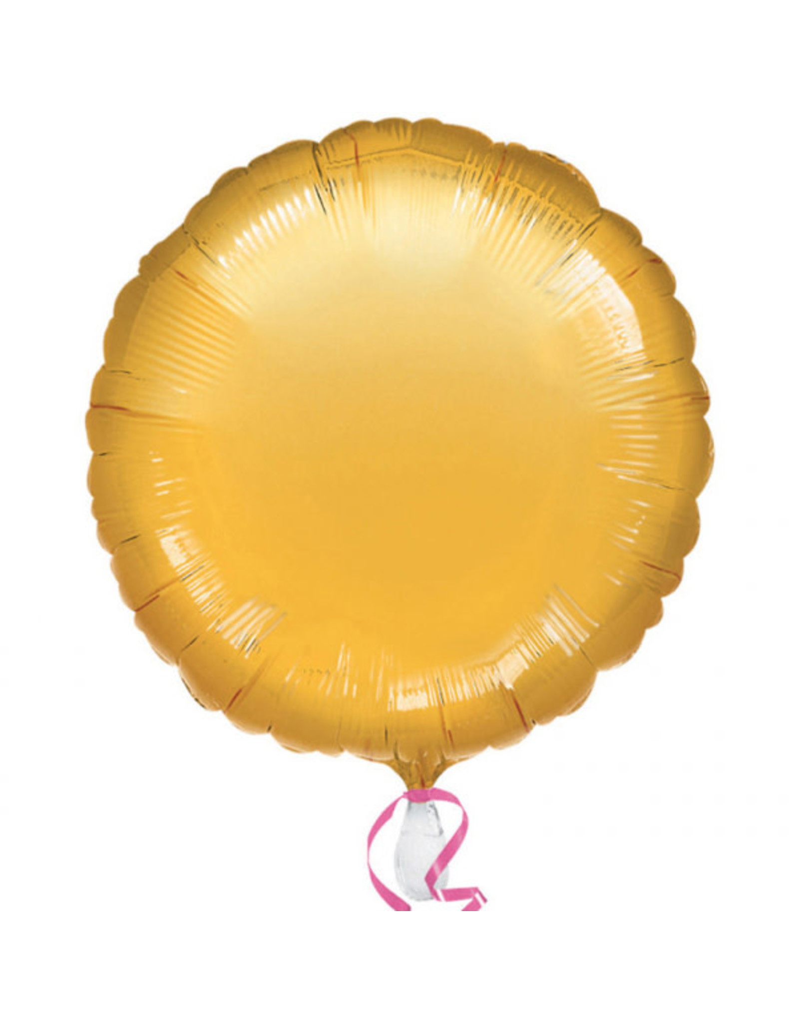Folieballon rond goud metallic 43 cm