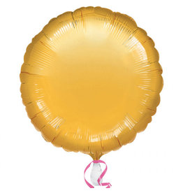 Folieballon rond goud metallic 43 cm