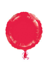 Amscan folieballon rond rood 43 cm
