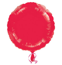 Amscan folieballon rond rood 43 cm