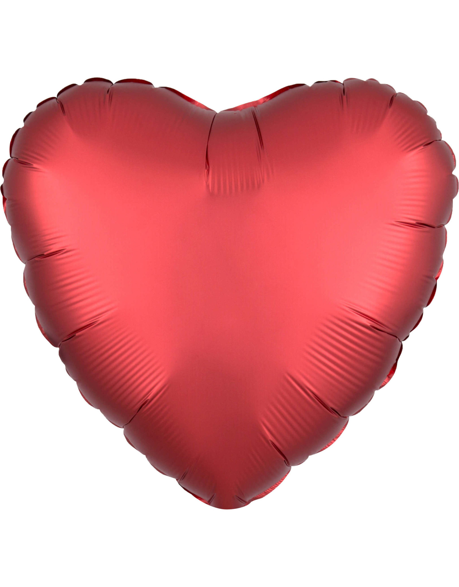 Folieballon donkerrood vorm hart 43 cm