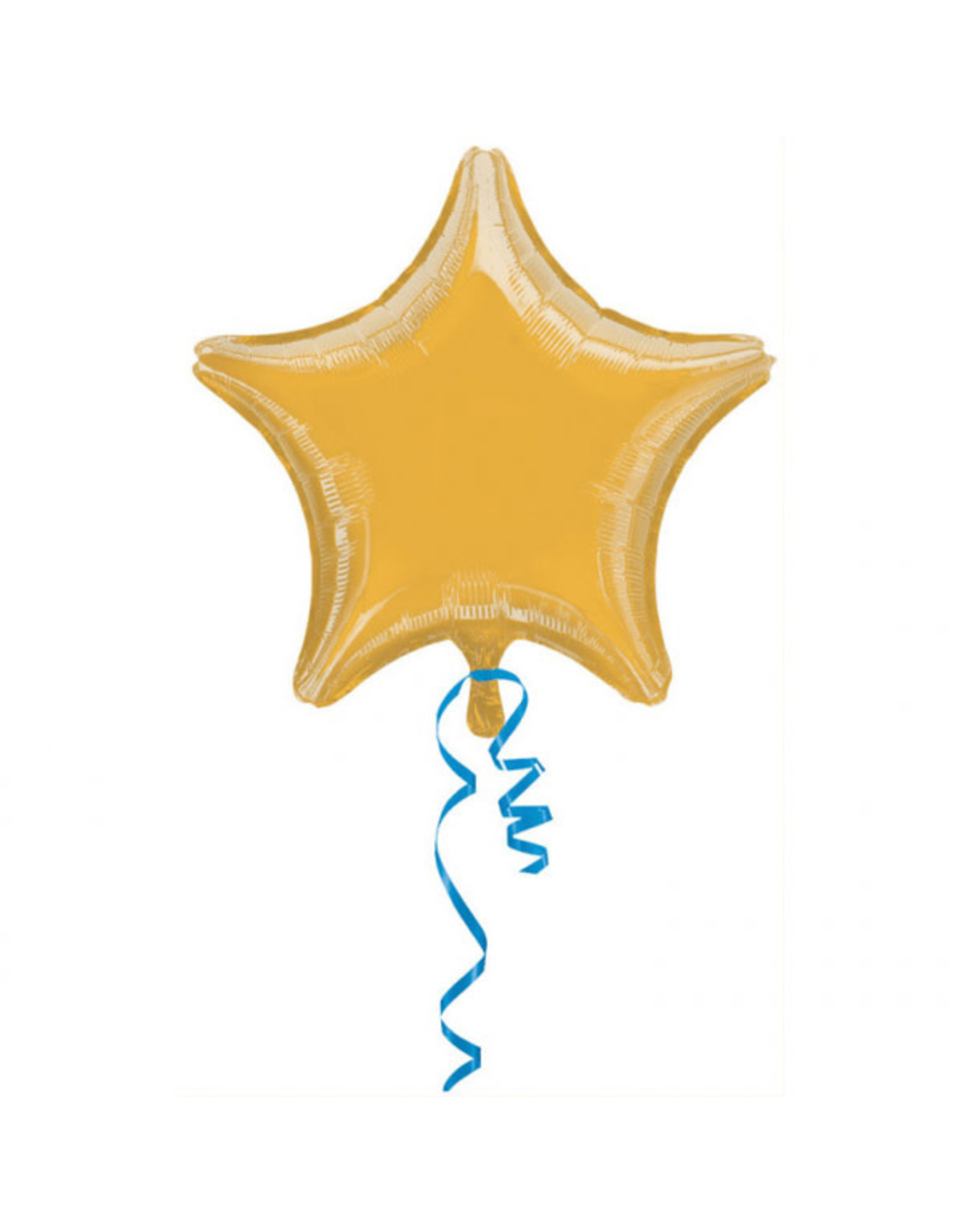 Folieballon ster goud metallic 48 cm