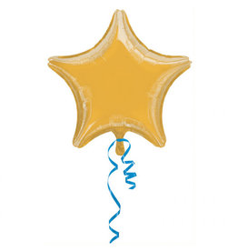 Folieballon ster goud metallic 48 cm