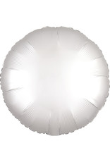 Amscan folieballon wit mat rond 43 cm