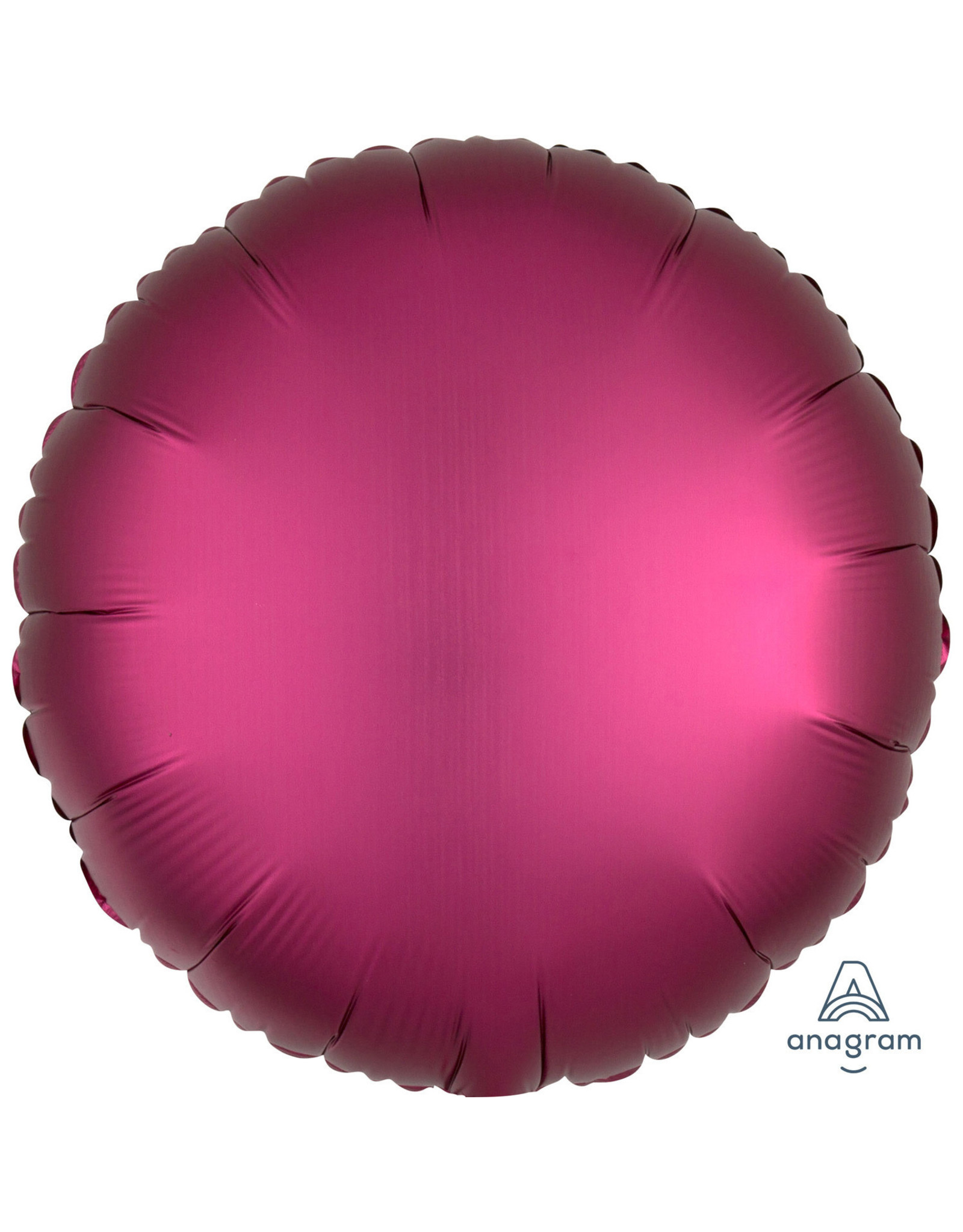 Amscan folieballon fuchsia vorm rond 43 cm