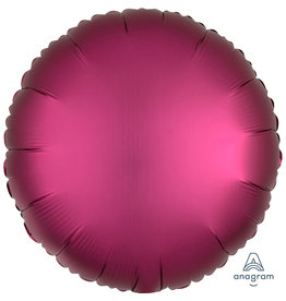 Amscan folieballon fuchsia vorm rond 43 cm