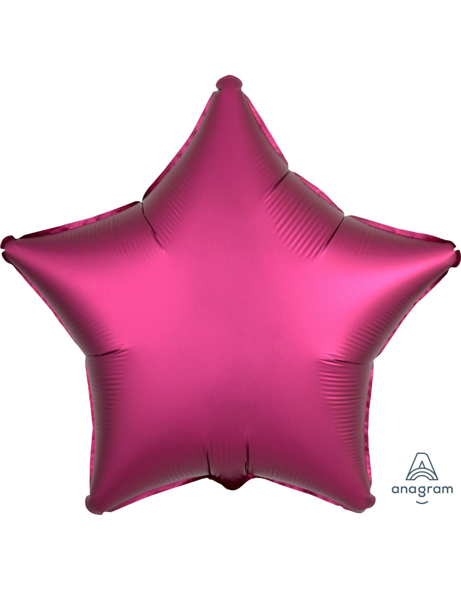 Folieballon fuchsia vorm ster 48 cm