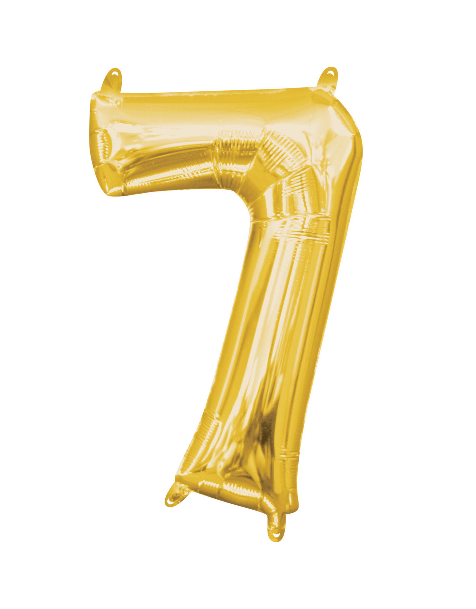 Folieballon goud cijfer 7 40 cm