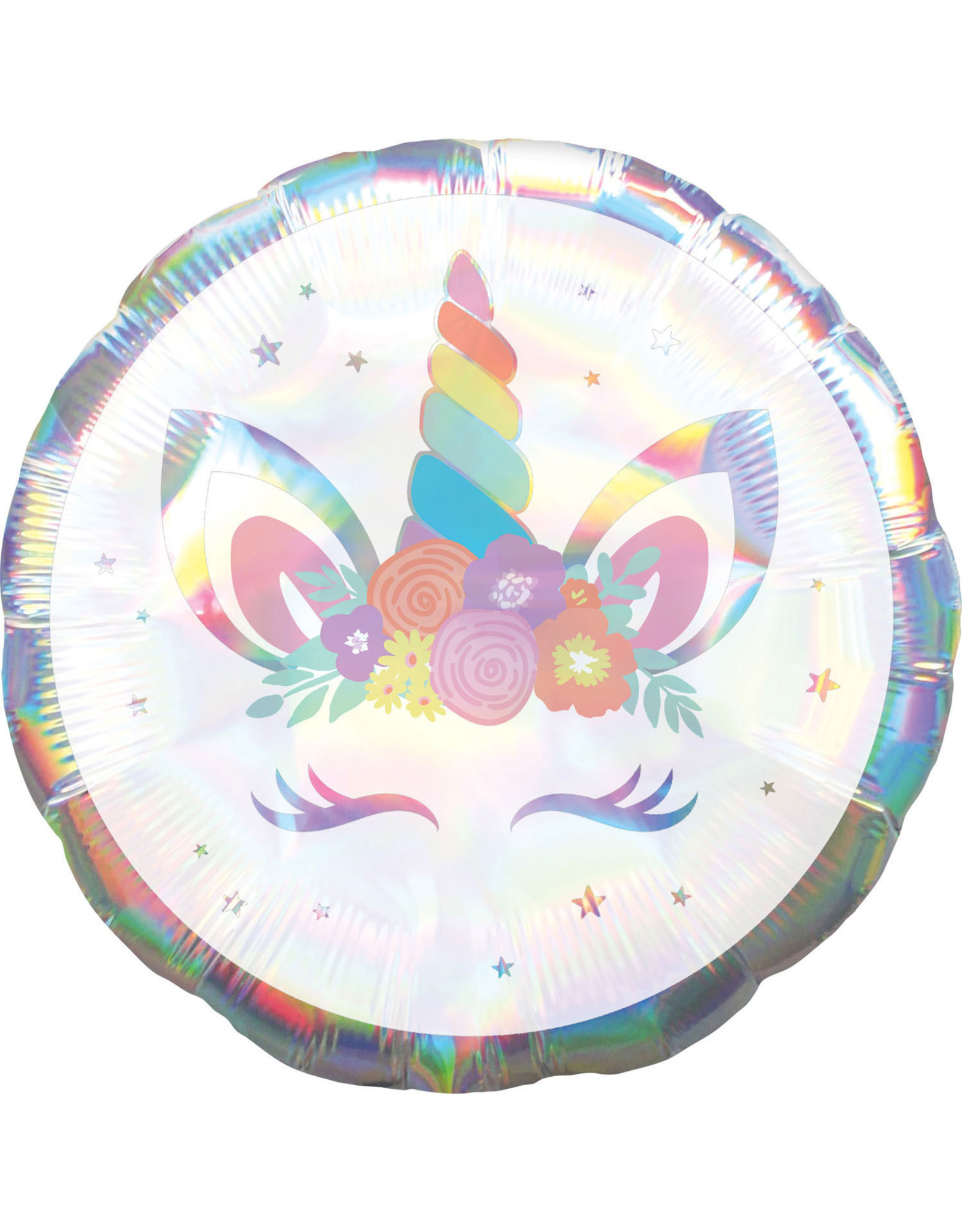 Amscan folieballon holographic unicorn 45 cm