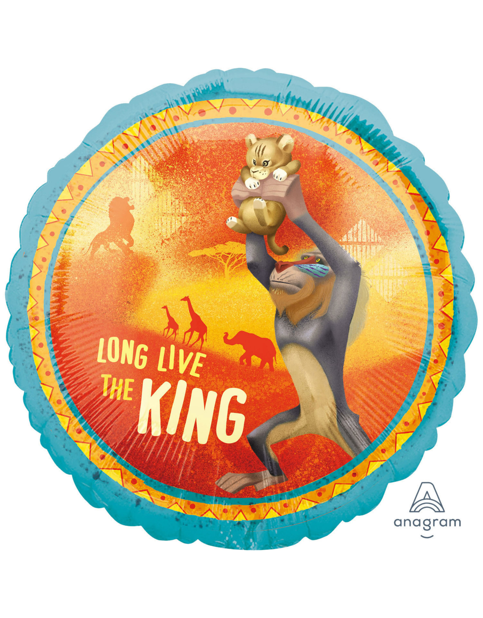 Folieballon long live the lion king 43 cm