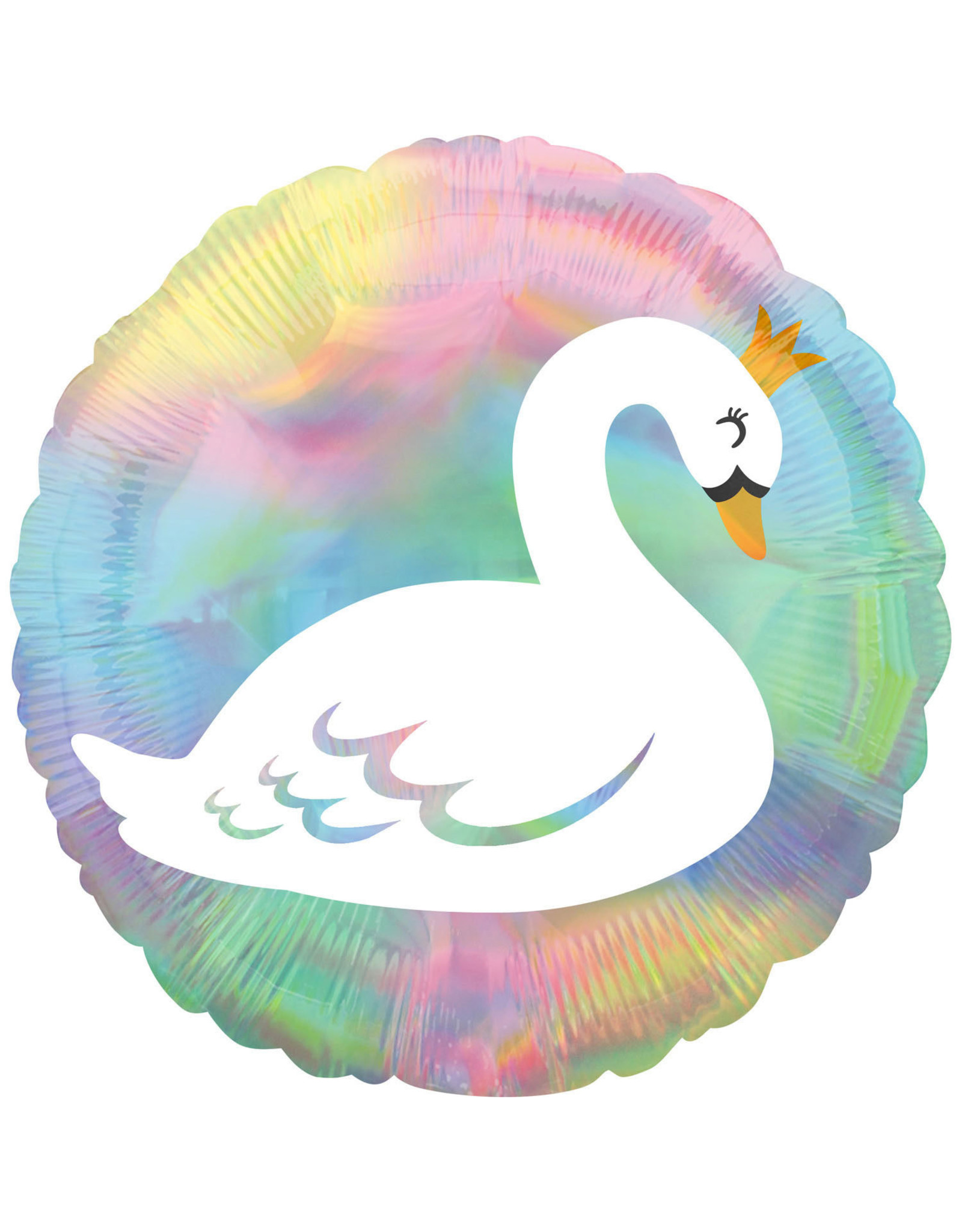 Folieballon lovely swan 45 cm