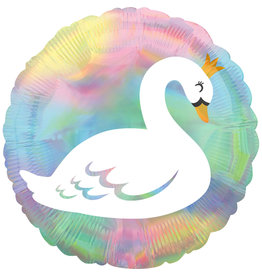 Folieballon lovely swan 45 cm